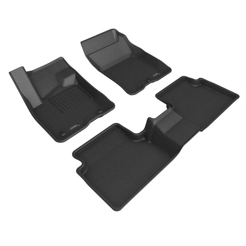 3D Maxpider 21-22 Ford Bronco Sport Kagu 1st 2nd Row - Floor Mat Set (Black) - Main Product View