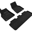 Load image into Gallery viewer, 3D Maxpider 21-22 Tesla Model Y Elegant 1st 2nd Row - Floor Mat Set (Black) - Main Product View