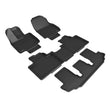 Load image into Gallery viewer, 3D Maxpider 21-22 Toyota Highlander Hybrid 2nd Row Bucket Kagu 1st 2nd 3rd Row - Set (Black) - Main Product View