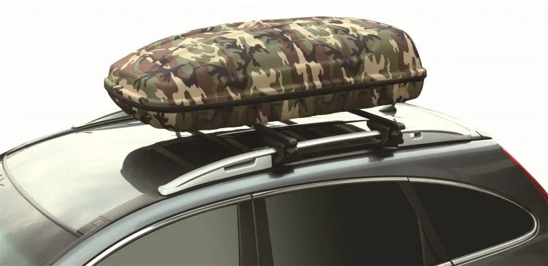3D Maxpider Shell Roof Box With Rack Size L 47INX31INX10In (120X80X26Cm) Camouflage - Side View