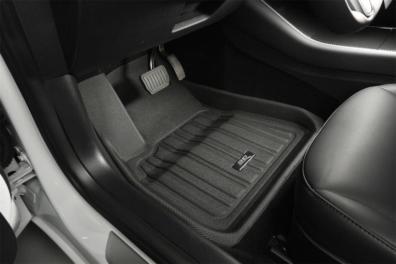 3D MAXpider 3D Maxpider 17-21 Tesla Model X Folding 7-Seat Elitect 1st 2nd 3rd Row - Floor Mat Set (Black) ACEE1TL00501809