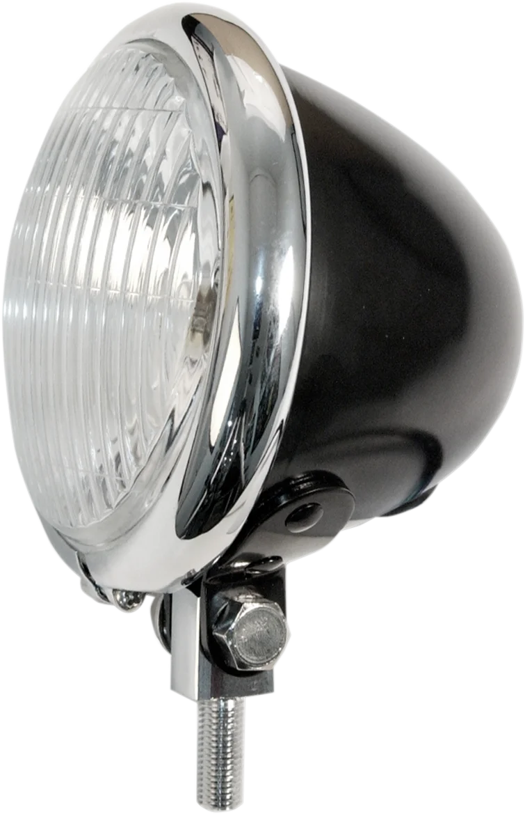 4 1/2" Spotlamp - Black - Side View