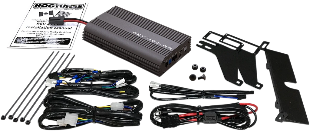 4-Channel Amplifier Kit - '98-'13 FLTR Hogtunes REV 450-AA - Main Product View