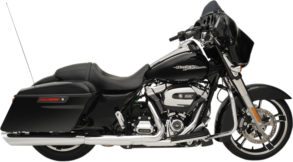 4" Slashdown Slip-On Mufflers - Chrome DragSpecialties H00967 - Main Product View