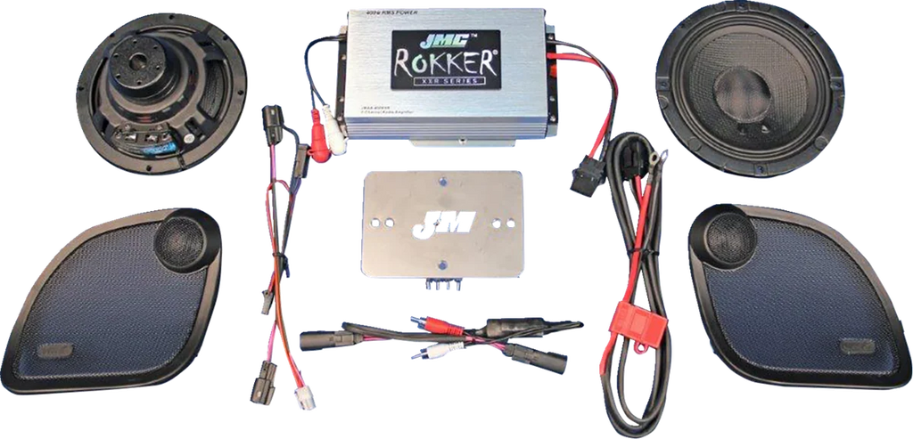 400 W 2-Channel Amplifier/Speaker Kit - '15-'23 FLTRX/FLTRU/RG3 J&M RKT6-400HR15 - Main Product View