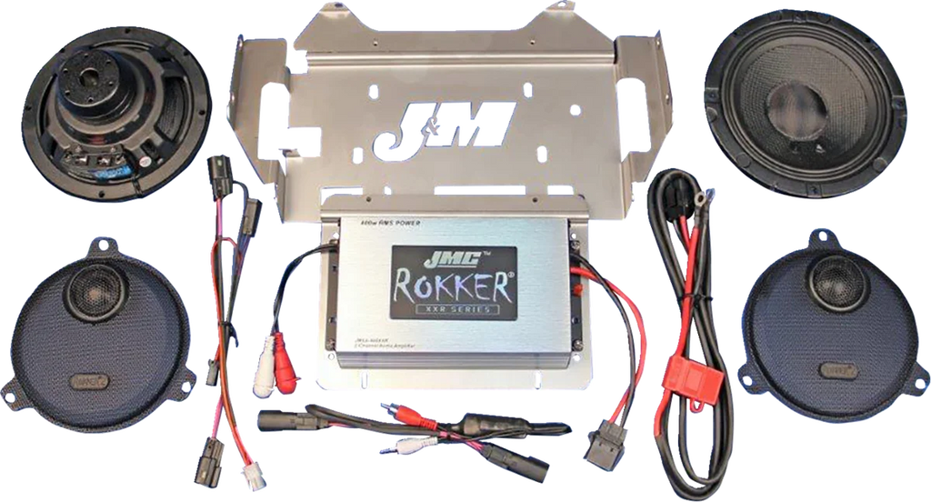 400 W 2-Channel Amplifier/Speaker Kit - '15-'23 FLTRX/FLTRU/RG3 J&M RKT6-400HR15 - Additional View 5