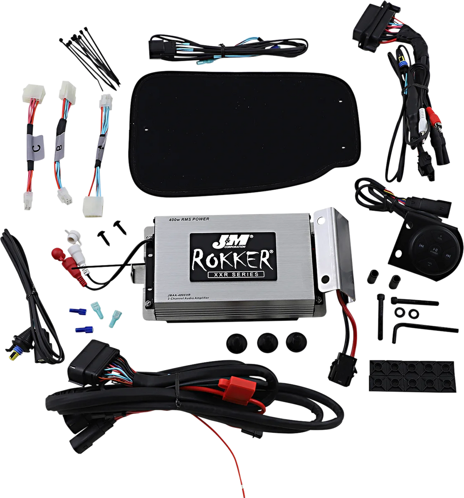 400 W 2-Channel Bluetooth Amp Kit - Harley Davidson J&M JAMP-400RK14BLU - Main Product View