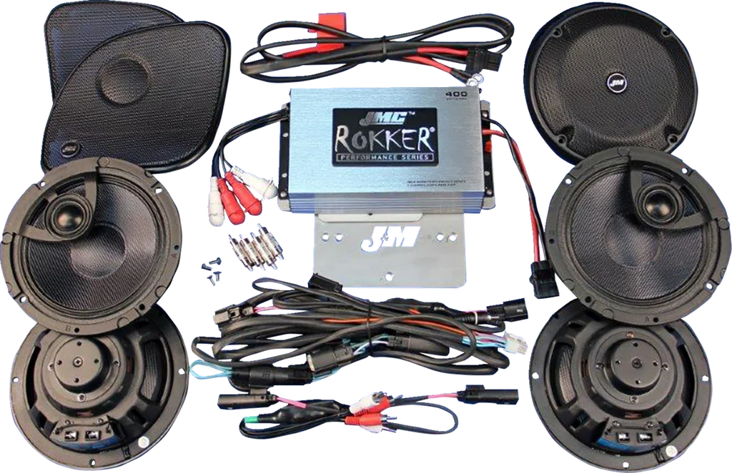 400 W 4-Channel Amplifier/Speaker Kit -'16-'23 FLTRU/FLTRK J&M RKT6-400HR16-UL4 - Main Product View