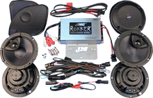 Load image into Gallery viewer, 400 W 4-Channel Amplifier/Speaker Kit -'16-'23 FLTRU/FLTRK J&amp;M RKT6-400HR16-UL4 - Main Product View
