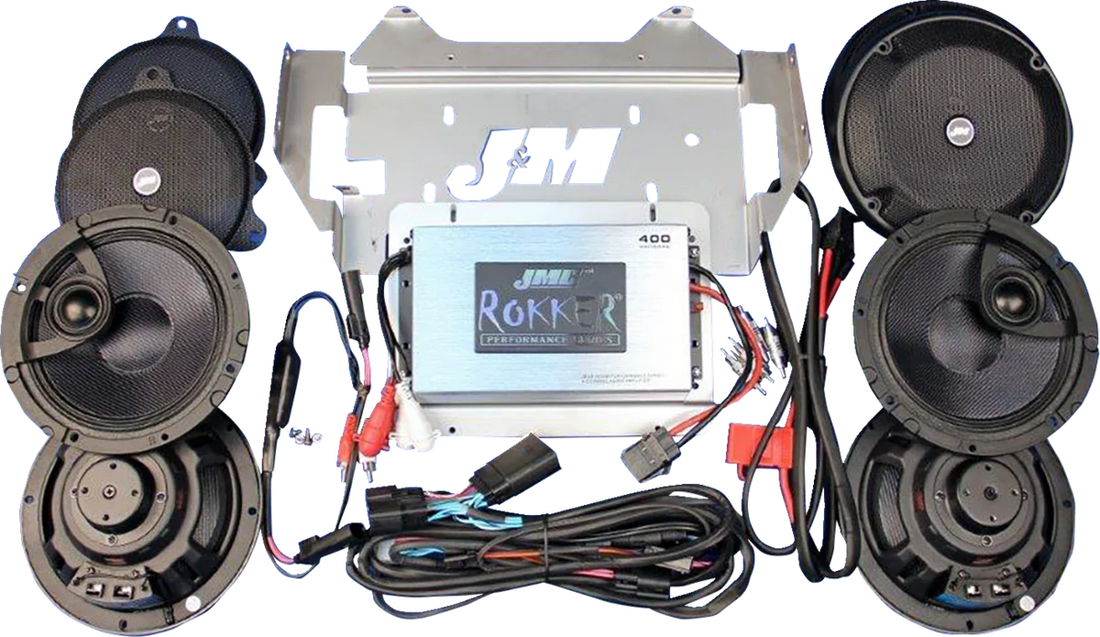 400 W 4-Channel Amplifier/Speaker Kit -'16-'23 FLTRU/FLTRK J&M RKT6-400HR16-UL4 - Additional View 5