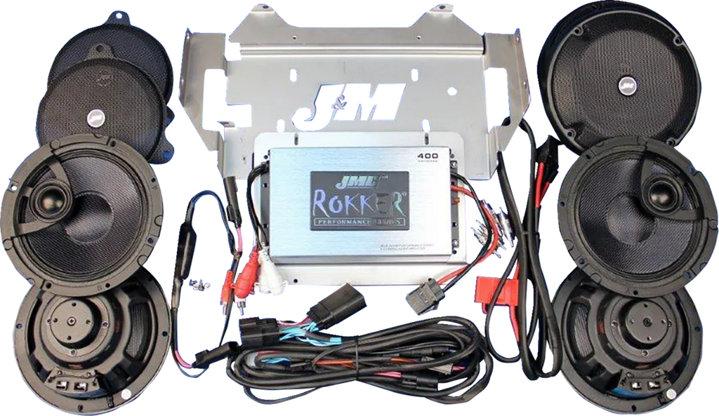 400 W 4-Channel Amplifier/Speaker Kit -'16-'23 FLTRU/FLTRK J&M RKT6-400HR16-UL4 - Additional View 5