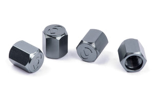 Dinan Valve Stem Caps - Gunmetal (Set of 4) fits 1991-2027 BMW 1 Series M, 128i, 135i, 135is, 228i, 228I Gran Coupe, 228I xdrive, 228I xDrive Gran COUPE
