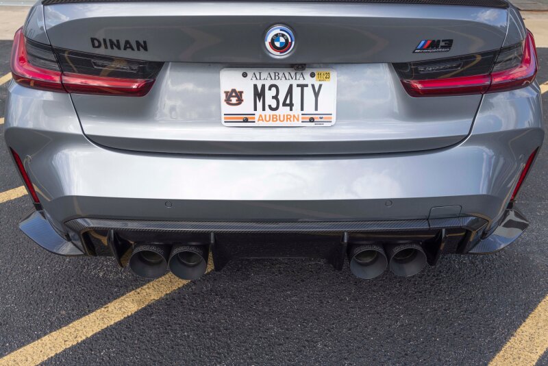 Dinan Carbon Fiber Rear Diffuser Surround fits 2021-2026 BMW M3 / BMW M3/M4 / 2021-2026 BMW M4