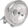 Load image into Gallery viewer, 5-3/4" Head Light - Clear Lens - Chrome DragSpecialties 20-0433 - Main Product View