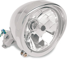 Load image into Gallery viewer, 5-3/4" Head Light - Clear Lens - Chrome DragSpecialties 20-0433 - Side View