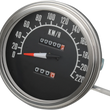 Load image into Gallery viewer, 5" MPH FL-Style 1:1 Speedometer - '68-'84 Black Face DragSpecialties 70847M - Side View