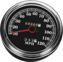 Load image into Gallery viewer, 5" MPH FL-Style 2:1 Speedometer - '89-'95 Black Face DragSpecialties 72422AMX - Main Product View