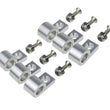 Load image into Gallery viewer, 5/16in Polished Aluminum Line Clamps 6/pkg