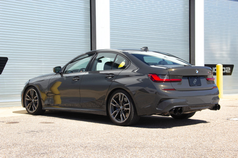 Dinan Free Flow Axleback Exhaust System - Black Tips fits 2020-2026 BMW M340i, M340I xDrive / 2021-2026 BMW M440I / 2022-2024 BMW M440I Gran COUPE / 2021-2024 BMW M440I xDrive / 2022-2024 BMW M440I xDrive Gran COUPE