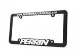 PERRIN License Plate Frame - Black w/White Lettering