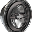 Load image into Gallery viewer, 5.75" Reflector Style LED Headlamp - Dark Chrome DragSpecialties 0555954 - Main Product View