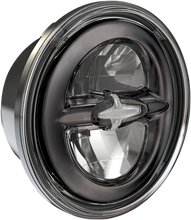 Load image into Gallery viewer, 5.75" Reflector Style LED Headlamp - Dark Chrome DragSpecialties 0555954 - Main Product View