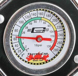 Mr Gasket Thermocap - 16 PSI - Black 2476BK