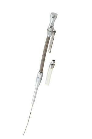Mr Gasket Engine Oil Dipstick & Tube - Braided Stainless Steel 9705G fits 1980-1985 Buick / Cadillac / Checker