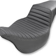 Load image into Gallery viewer, Saddlemen Step-Up Seat - Front Tuck-n-Roll - Black 808-07B-171 fits 2008-2023 Harley-Davidson FL