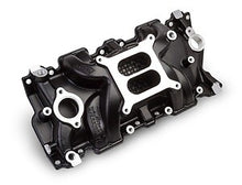 Load image into Gallery viewer, Weiand Street Intake - Black Ceramic 8120BK fits 1955-1979 Chevrolet / GMC Small Block V8