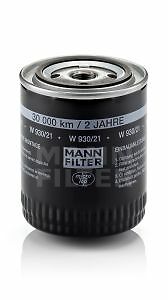 Mann-Filter Oil Filter W 930/21 fits 1995-2006 Audi / Volkswagen