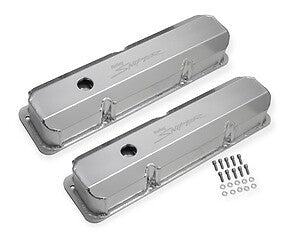 Holley Sniper EFI Sniper Valve Cover - Fabricated Aluminum - Tall - Natural Anodized 890001 fits 1958-1976 Ford / Mercury