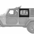 Load image into Gallery viewer, Bestop Upper Fabric Doors (Rear Upper Doors, Black Twill) 51733-17 fits 2007-2017 Jeep Wrangler JK 4-Door