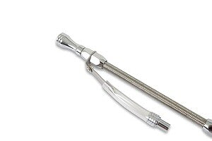 Mr Gasket Engine Oil Dipstick & Tube - Braided Stainless Steel 9705G fits 1980-1985 Buick / Cadillac / Checker