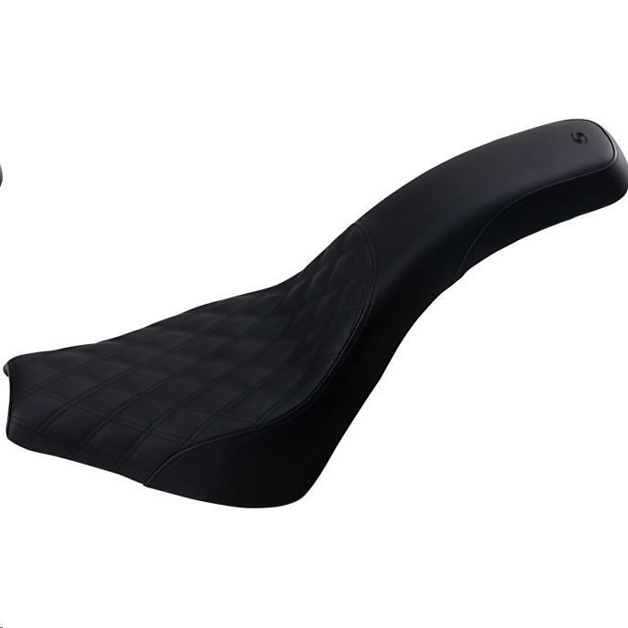 Saddlemen Profiler Seat - Front Lattice/Rear Smooth - Black 818-30-149