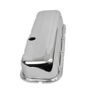 Mr Gasket Chrome Tall-Style Valve Covers without Baffle 9802 fits 1965-2000 Chevrolet / GMC