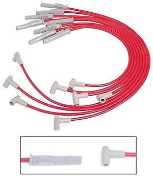 MSD Conductor Plug Wire Set, w/HEI Cap 35389 fits 1963 Ford 300 / 1960-1967 Ford COUNTRY Squire, COUNTRY SEDAN / 1971-1974 Ford COUNTRY Squire, LTD, COUNTRY SEDAN, Custom / 1964-1966,1971-1972 Ford Custom / 1971-1972 Ford Mustang Ford 351c 351c