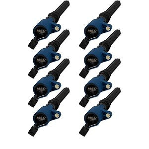 MSD Ignition Coil - - Blue - 8-pack 824285 fits 1998-2014 Ford 2-Valve V8 / Lincoln / Mercury