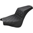 Load image into Gallery viewer, Saddlemen Step-Up Seat - Front Lattice Stitch - Black 818-30-172