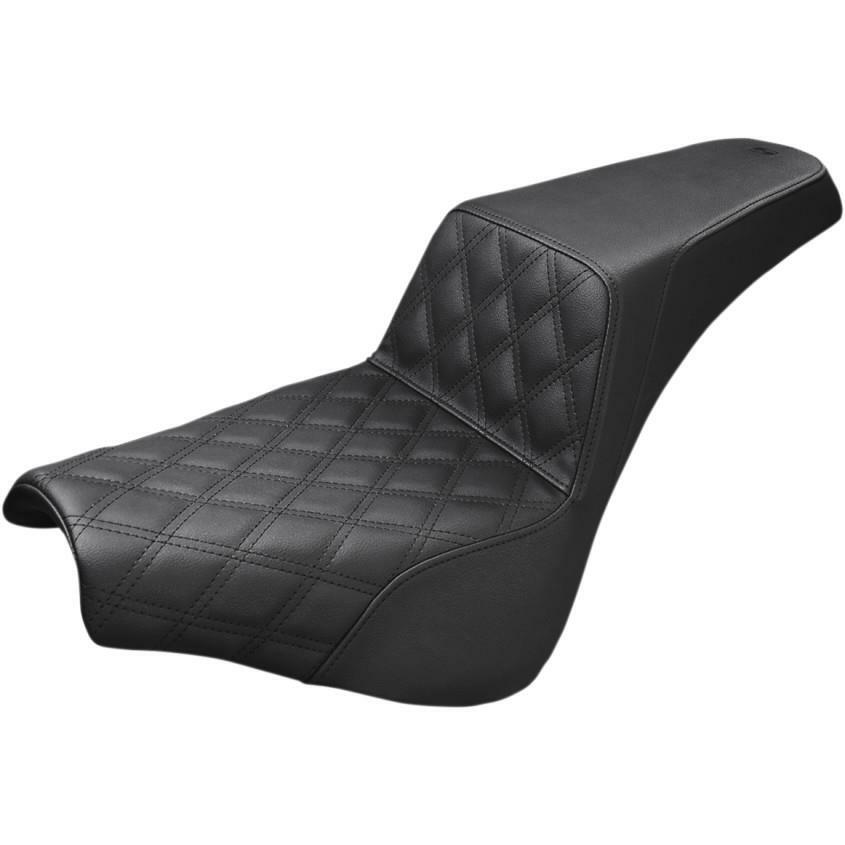 Saddlemen Step-Up Seat - Front Lattice Stitch - Black 818-30-172