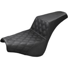 Load image into Gallery viewer, Saddlemen Step-Up Seat - Front Lattice Stitch - Black 818-30-172