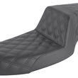 Load image into Gallery viewer, Saddlemen Step-Up Seat - Full Lattice Stitch - Black 891-04-175 fits 1991-1995 Harley-Davidson Dyna Sturgis, Dyna Daytona, Dyna Glide Custom, LOW Rider, Super Glide