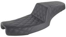 Load image into Gallery viewer, Saddlemen Step-Up Seat - Full Lattice Stitch - Black 891-04-175 fits Dyna