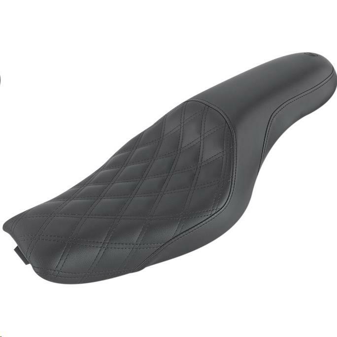 Saddlemen Profiler Seat - Front Lattice/Rear Smooth - Black 807-03-149 fits Harley-Davidson XLC