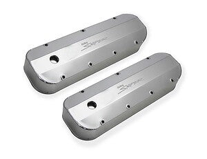 Holley Sniper EFI Sniper Valve Cover - Fabricated Aluminum - Natural Anodized 890002 fits 1965-2000 Chevrolet / GMC