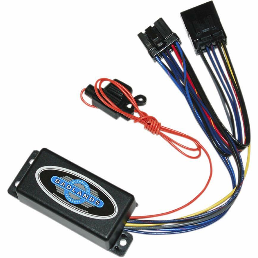 Badlands M/C Products Run/Brake/Turn Module - CAN Bus ILL-CB-A fits 2011-2013 Harley-Davidson Blackline / 2013-2015 Breakout / 2011 Cross Bones / 2012-2017 Dyna / 2011-2015 Fat Boy / 2011-2015 Fat Boy Lo / 2011-2015 Heritage Softail / 2011-2015 Softail