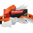 Load image into Gallery viewer, Polisport Plastics Body Kit - OEM Orange/White 90706 fits 2017 Ktm SX, SX-F, Xc / 2016, 2018 Ktm 350 XC-F / 2016-2017 Ktm 250 Xc, 300 Xc / 2016-2018 Ktm 125 SX, 150 SX, 250 SXF, 250 XC-F, 350 SXF, 450 SXF, 450 XC-F / 2017-2018 Ktm 250 SX