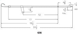 Mr Gasket with Oil Pan Mounted Dipstick. 6236 fits 1965-1990 Chevrolet 396-454 BIG Block / GMC