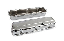 Load image into Gallery viewer, Mr Gasket Chrome Tall-Style Valve Covers without Baffle 9802 fits 1965-2000 Chevrolet / GMC