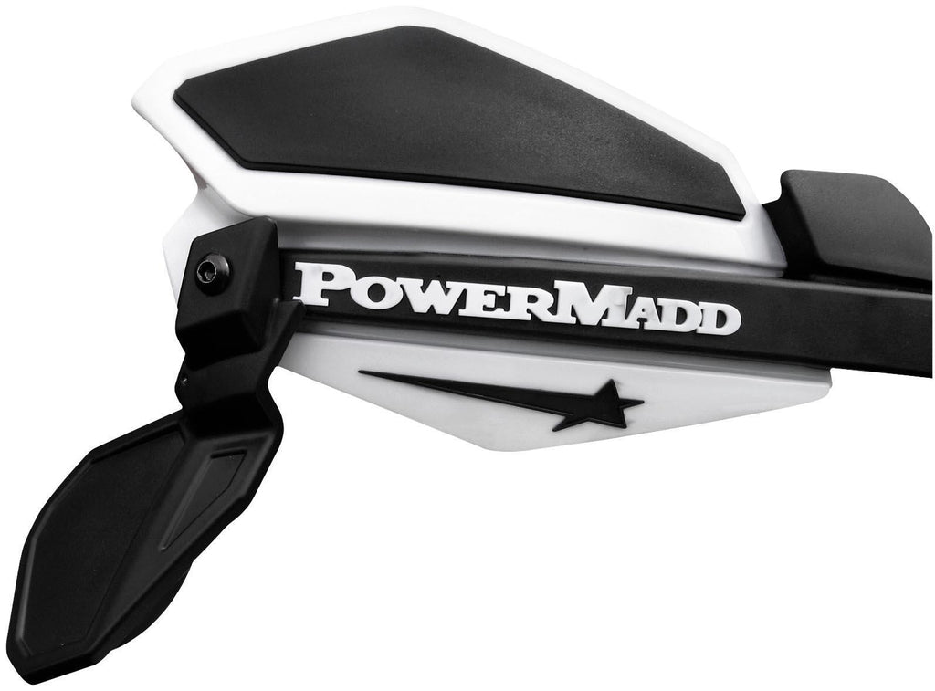Powermadd Mirror - Star Series - Side View - Round - Standard - Fixed Mount/Folded-In - Black - Kit 34289